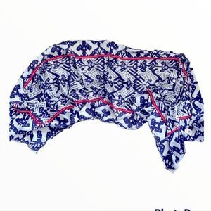 TRUE Religion Blue and White Scarf